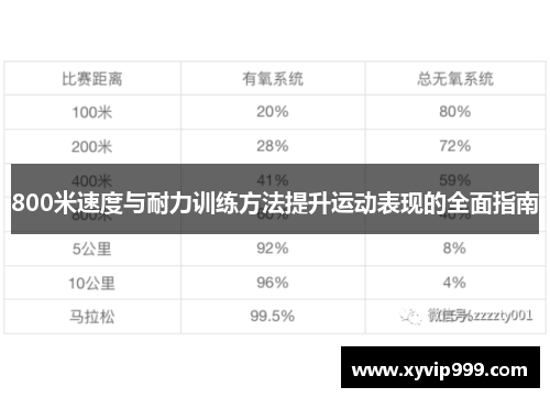 800米速度与耐力训练方法提升运动表现的全面指南